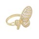 Zircon Butterfly Open Ring