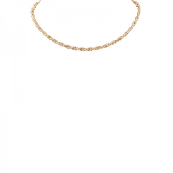 Metal Twist Chain Necklace