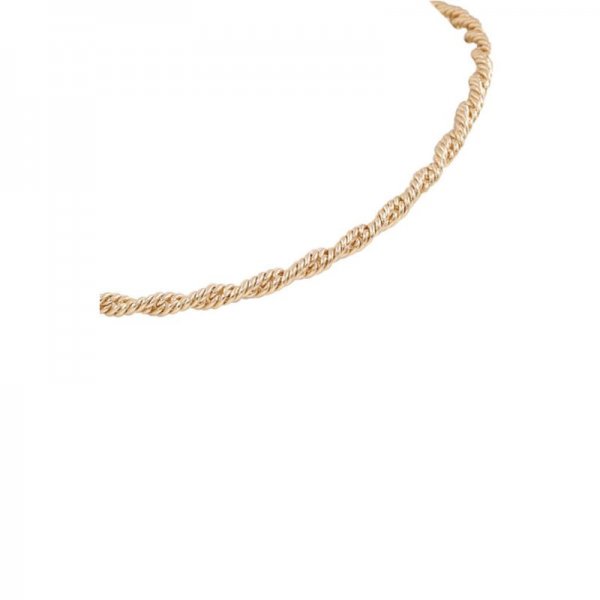 Metal Twist Chain Necklace