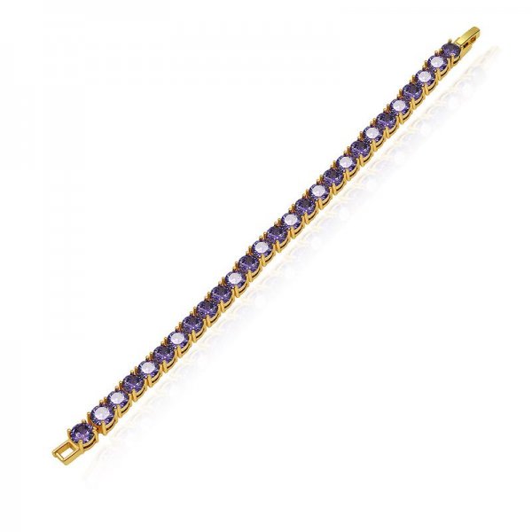 Purple Sheen copper Tennis Bracelet