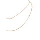 Chain Layered Cream Pearl Necklace