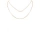 Chain Layered Cream Pearl Necklace